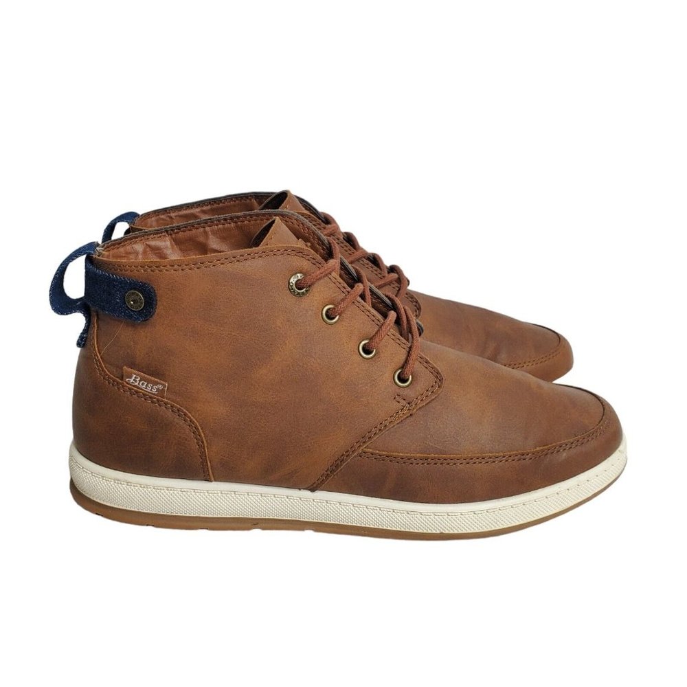 BASS Leather Mens Brown Chukka Boots Sneakers Shoes Size US 11